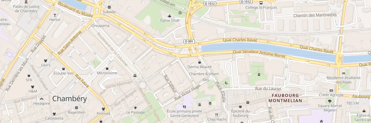 Plan du 1 Rue Francois Charvet à Chambéry