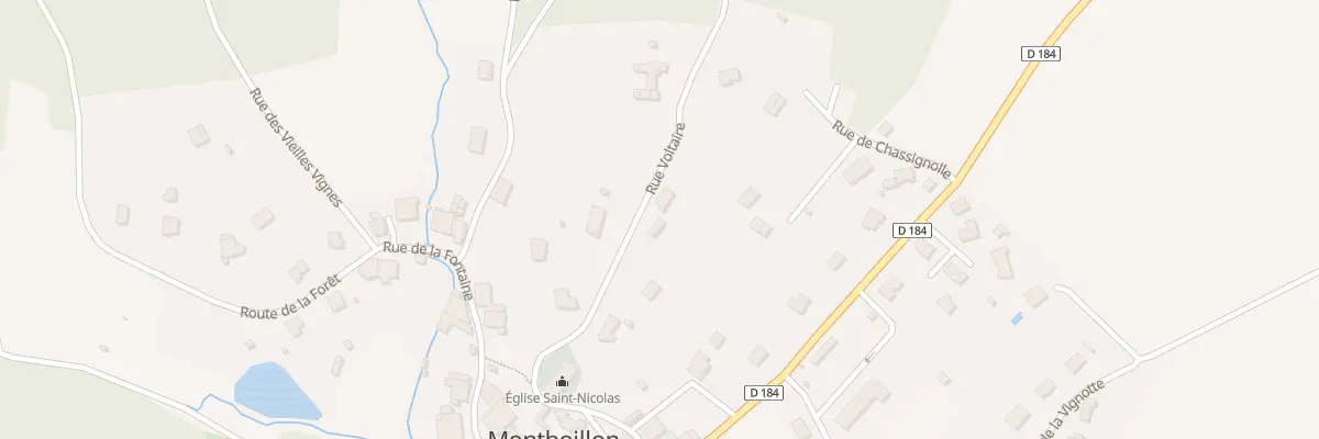 Plan du 6 Rue Voltaire à Montboillon
