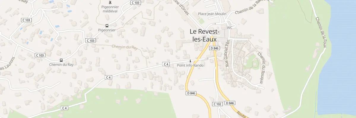 Plan du 63 Av de Lattre de Tassigny au Revest-les-Eaux