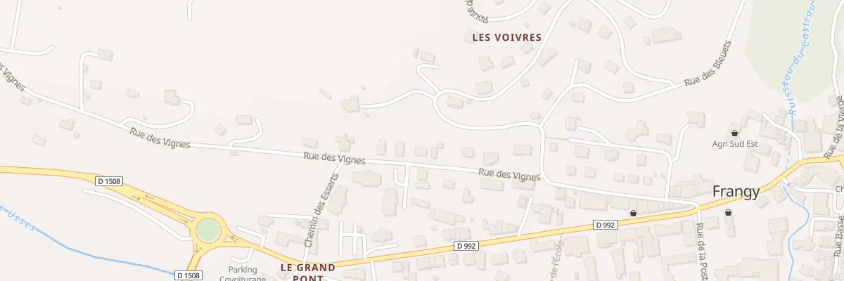 Plan du 318 Rue des Vignes à Frangy