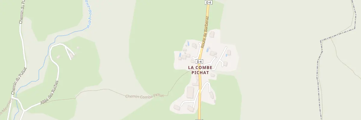 Plan du 1305 Rte de Barberaz à Montagnole