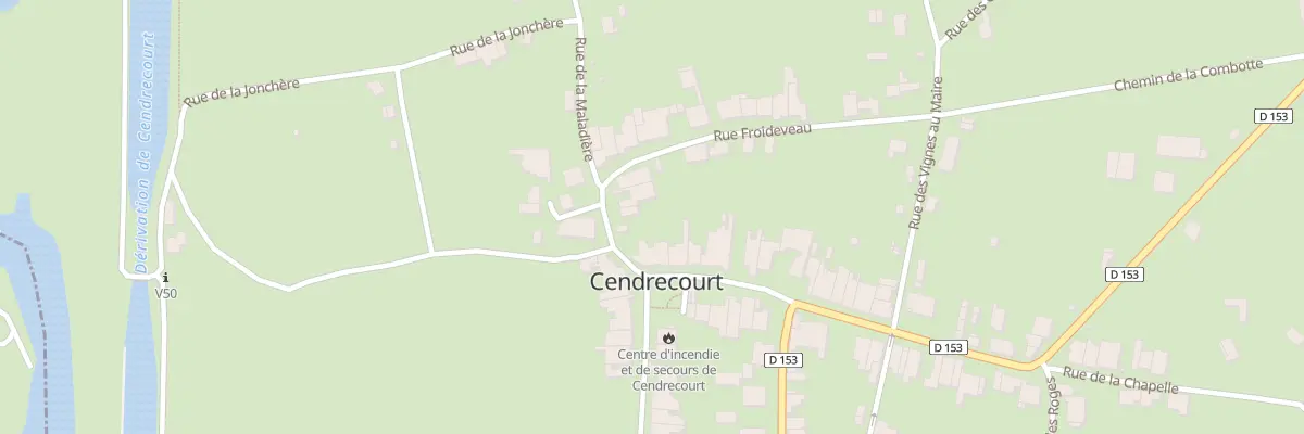 Plan du 5 Rue du Jardiney à Cendrecourt