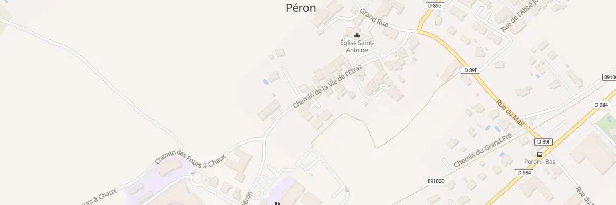 Plan du 86 Che de la Vie de l’Etraz à Péron