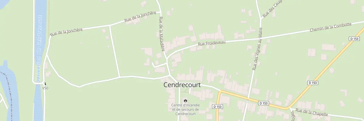 Plan du 3 Rue du Jardiney à Cendrecourt