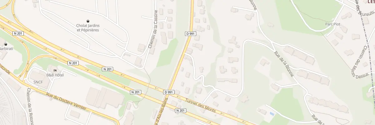 Plan du 282 Av d’Aix-les-Bains à Chambéry