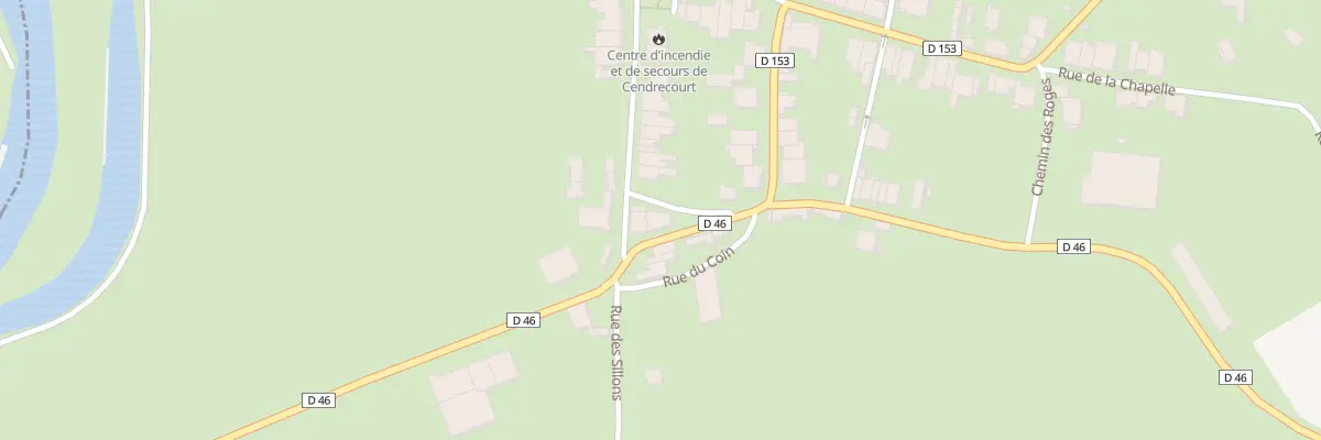 Plan du 1 Rte de Venisey à Cendrecourt