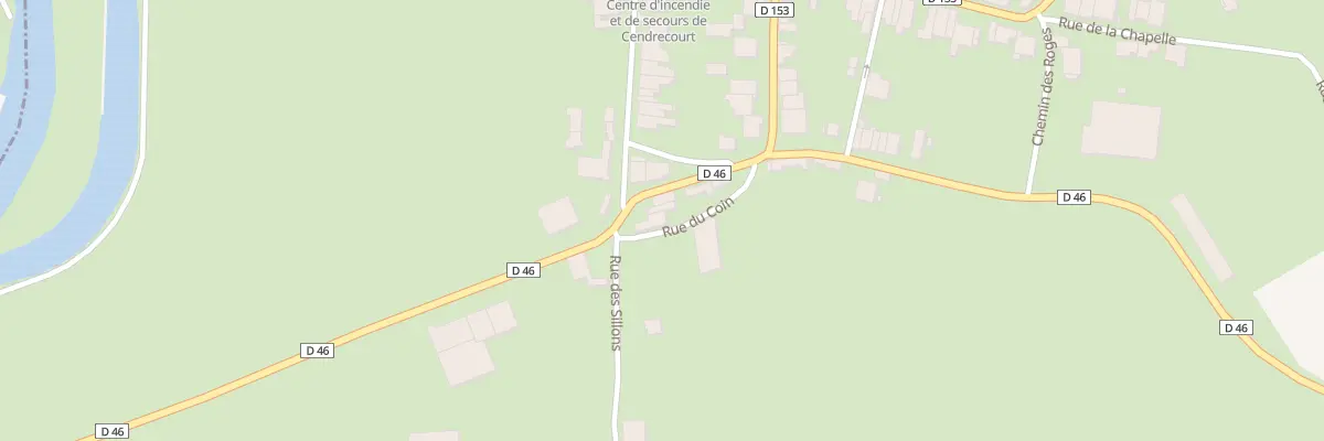 Plan du 4 Rte de Venisey à Cendrecourt