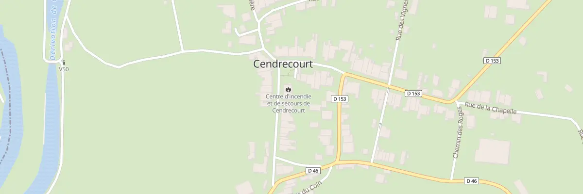 Plan du 3 Rue du Chateau à Cendrecourt
