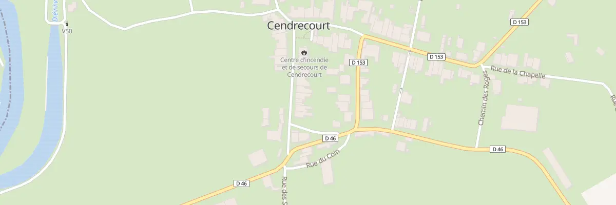 Plan du 13 Rue du Chateau à Cendrecourt