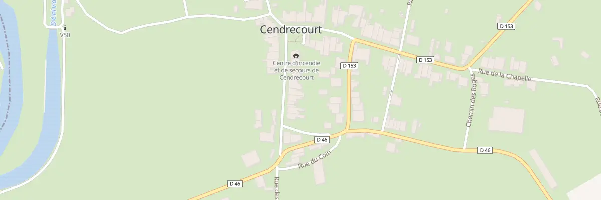 Plan du 11 Rue du Chateau à Cendrecourt