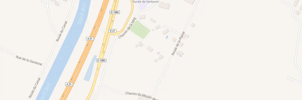 Plan du 91 Rte de la Plaine à Ventavon
