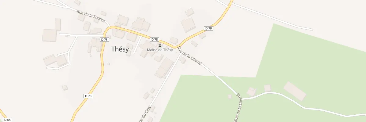 Plan du 1 Rue du Clos à Thésy