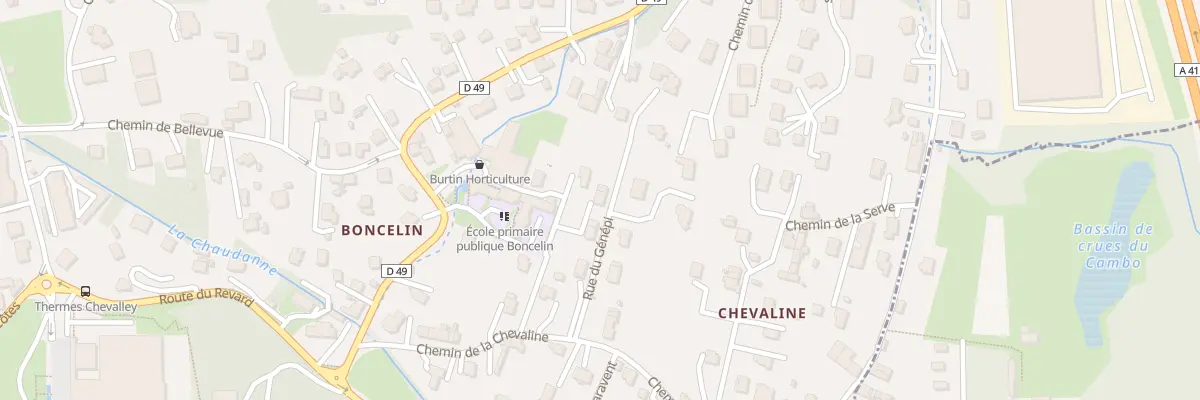 Plan du 94 All des Chardons à Aix-les-Bains