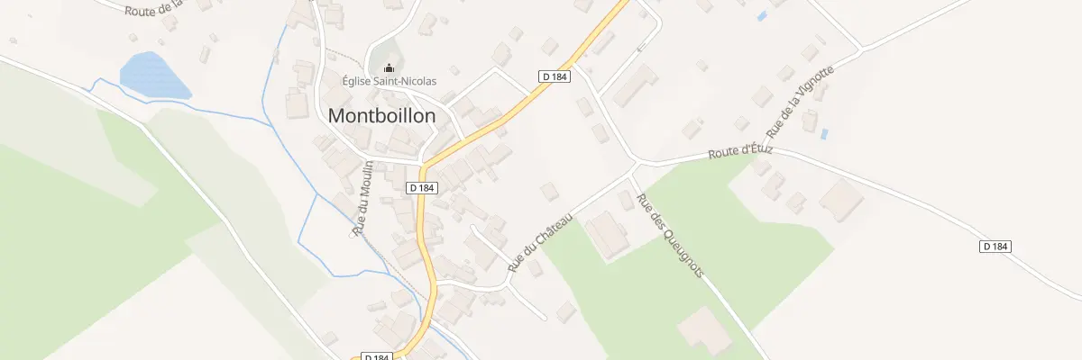 Plan du 7 Rue du Chateau à Montboillon
