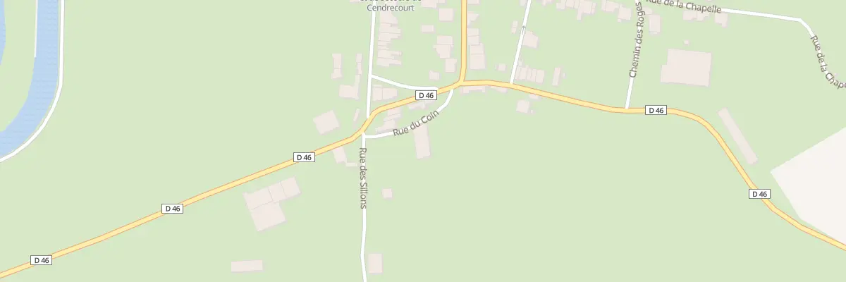 Plan du 4B Rue du Coin à Cendrecourt
