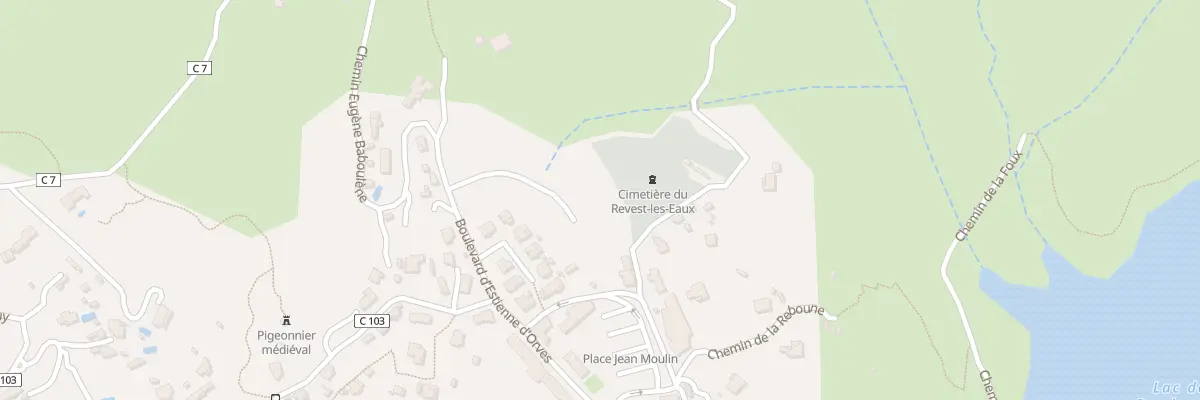Plan du 258 Bd d’Estienne d’Orves au Revest-les-Eaux