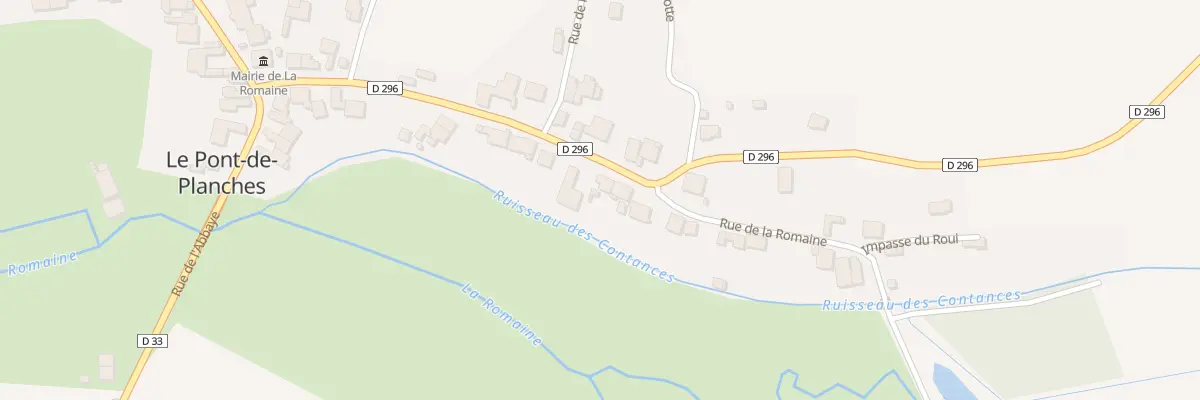 Plan du 16 Rue des Trois Fontaines à La Romaine
