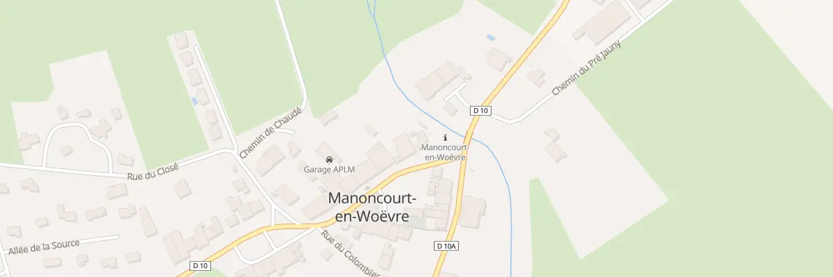 Plan du 43B Rue Saint-Martin à Manoncourt-en-Woëvre