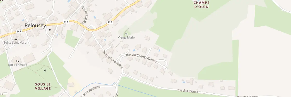 Plan du 3 Rue du Champ Guillier à Pelousey