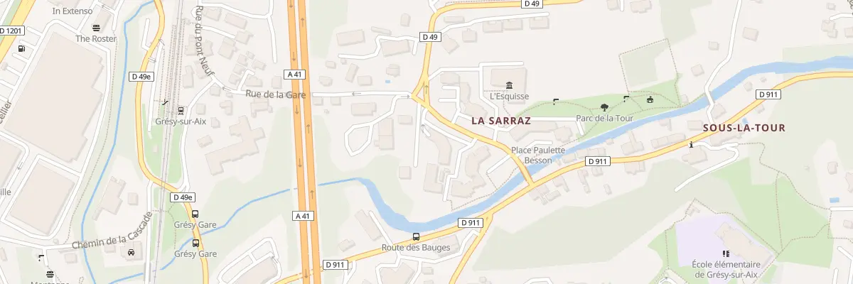 Plan du 105 Rue de Sarraz à Grésy-sur-Aix