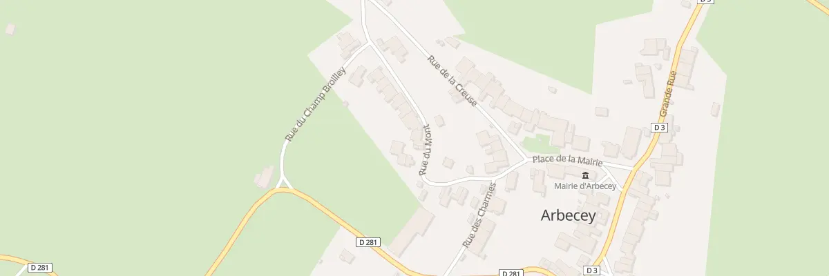 Plan du 11 Rue du Mont à Arbecey