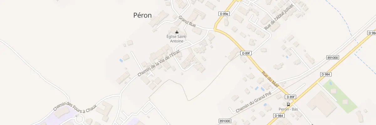 Plan du 25 Rue les Chatelains à Péron