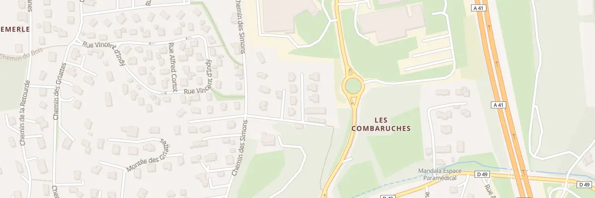 Plan du 4 Che des Allobroges à Aix-les-Bains