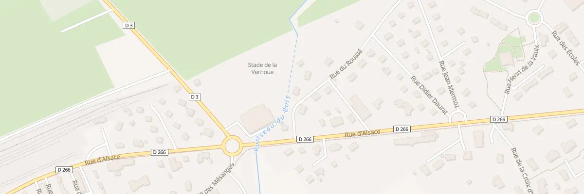 Plan du 12 Rue Du Rousse à Gironcourt-sur-Vraine