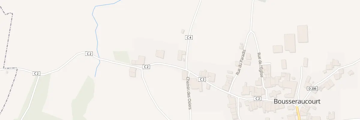 Plan du 10 Rue de la Brasserie à Bousseraucourt