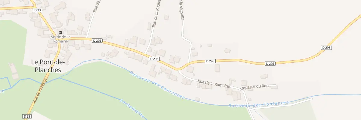 Plan du 21 Rue des Trois Fontaines à La Romaine