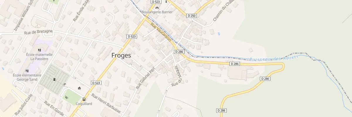Plan du 2 Rue du Maquis à Froges
