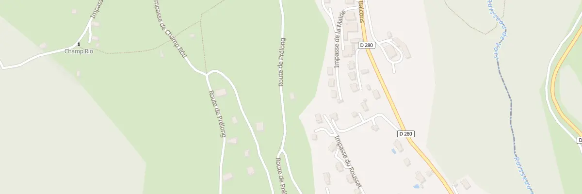 Plan du 803 Rte de Prelong à Saint-Mury-Monteymond