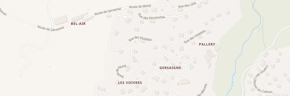 Plan du 16 Rue des Violettes à Frangy