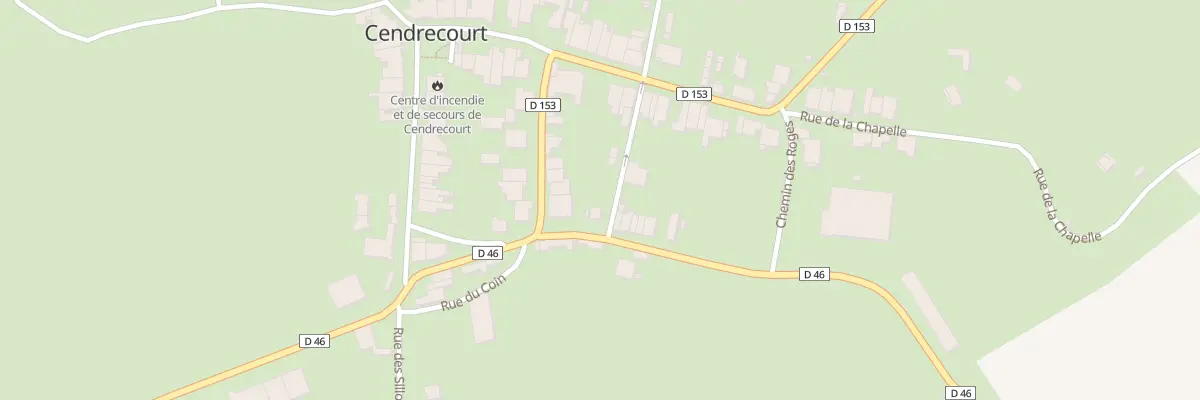 Plan du 3 Rte de Venisey à Cendrecourt