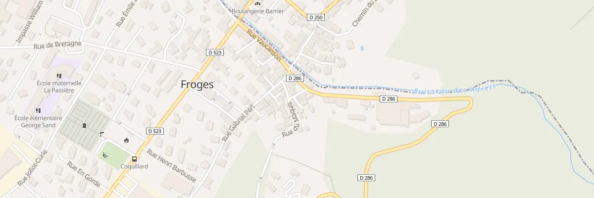 Plan du 3 Rue du 14 Juillet à Froges