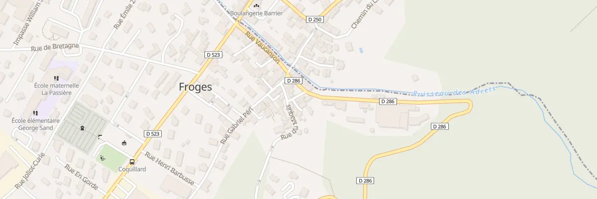 Plan du 5 Rue du 14 Juillet à Froges