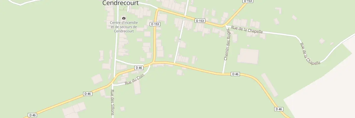 Plan du 5 Rte de Venisey à Cendrecourt