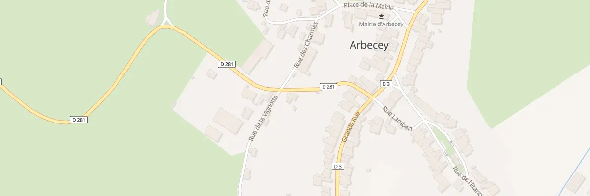 Plan du 1 Rue du Doyen à Arbecey
