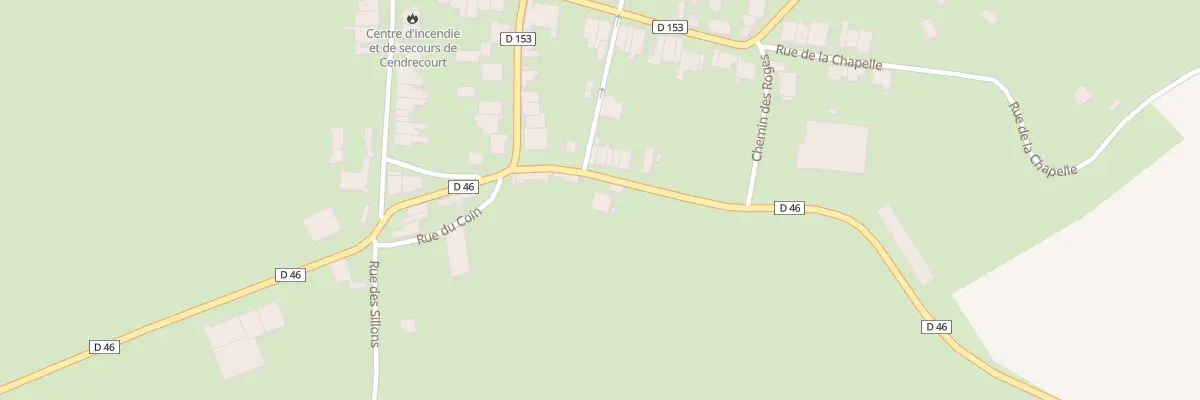 Plan du 14 Rte de Venisey à Cendrecourt