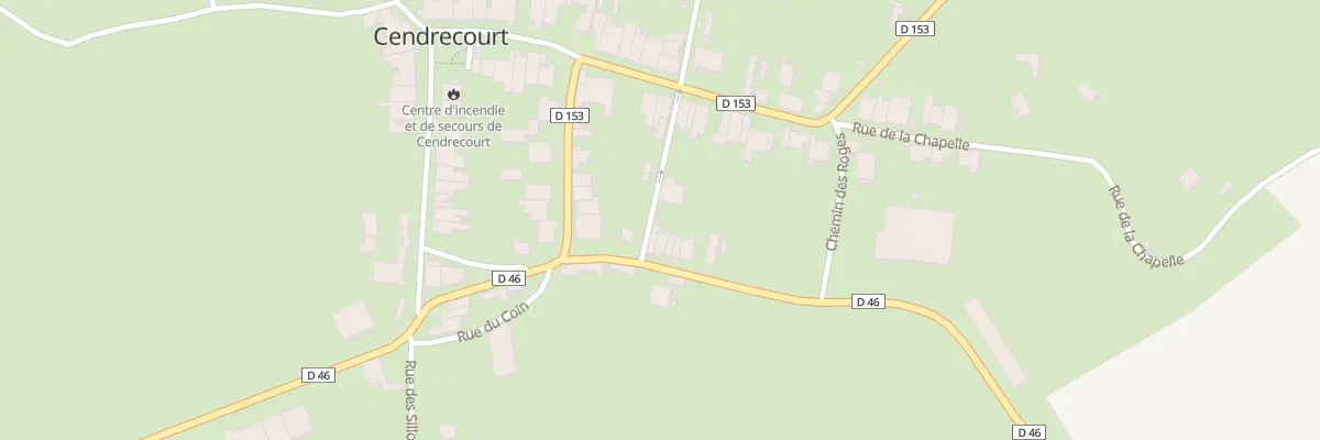 Plan du 7 Rue de la Fontaine de Fahier à Cendrecourt