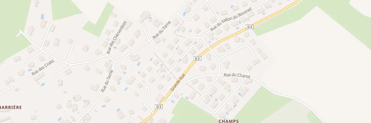 Plan du 13 Rue du Vallon du Bouvreuil à Pelousey