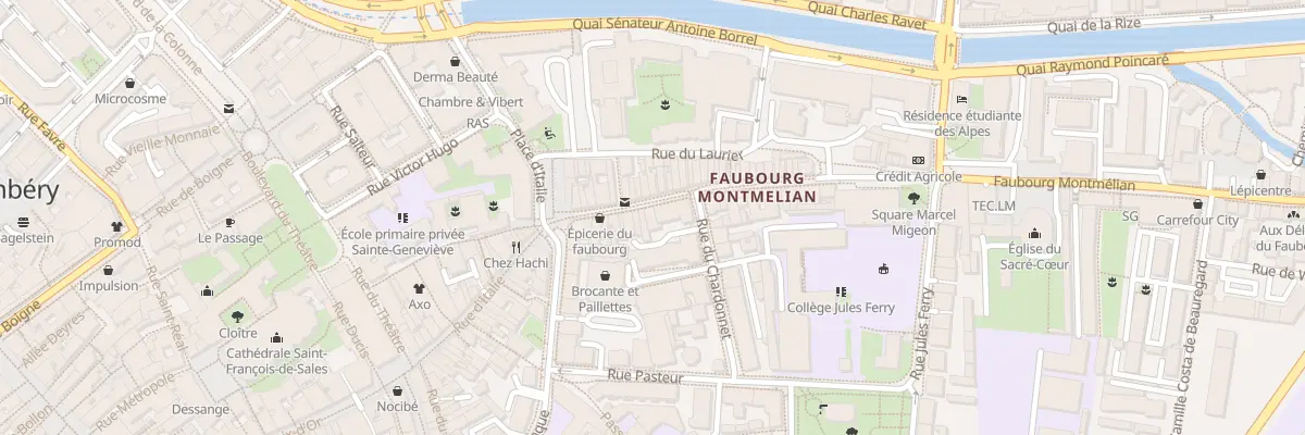Plan du 64 Fg Montmélian à Chambéry