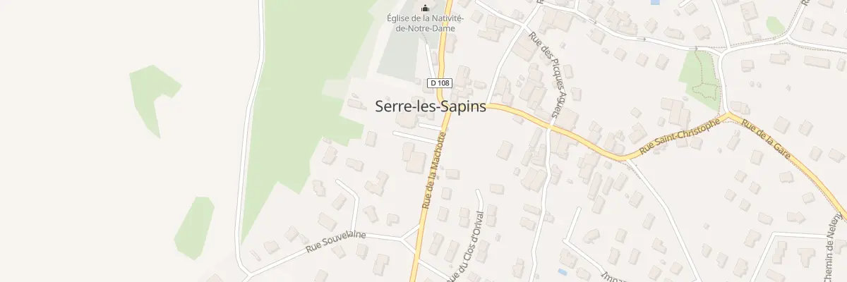 Plan du 20 Rue de la Machotte à Serre-les-Sapins