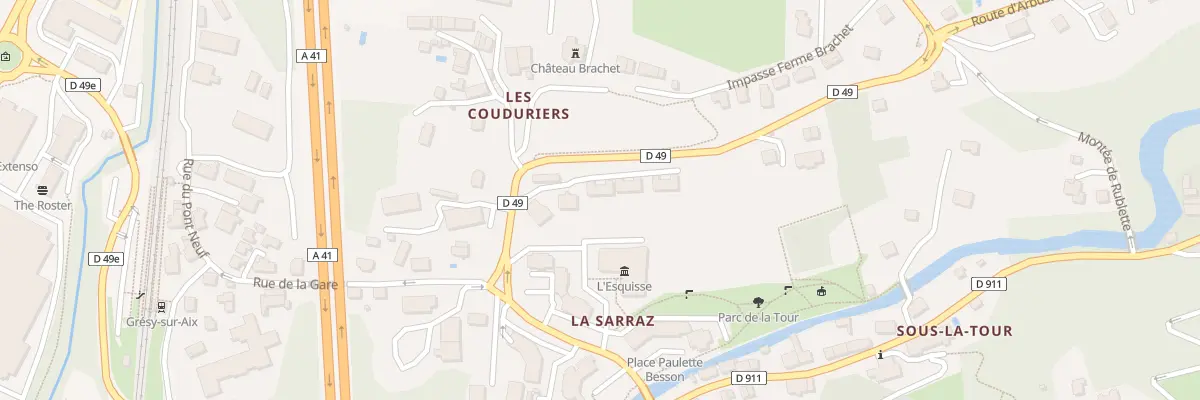 Plan du 234 Rue de Sarraz à Grésy-sur-Aix