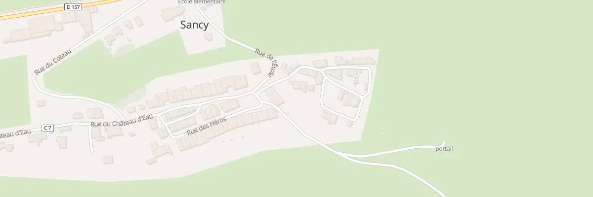 Plan du 1 Rue des Remparts à Sancy