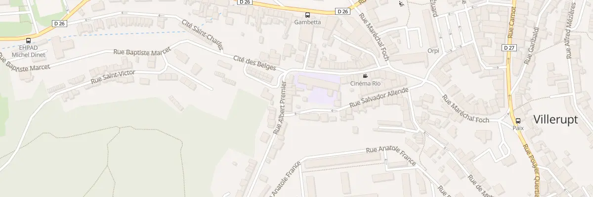 Plan du 8 Rue Albert 1er à Villerupt