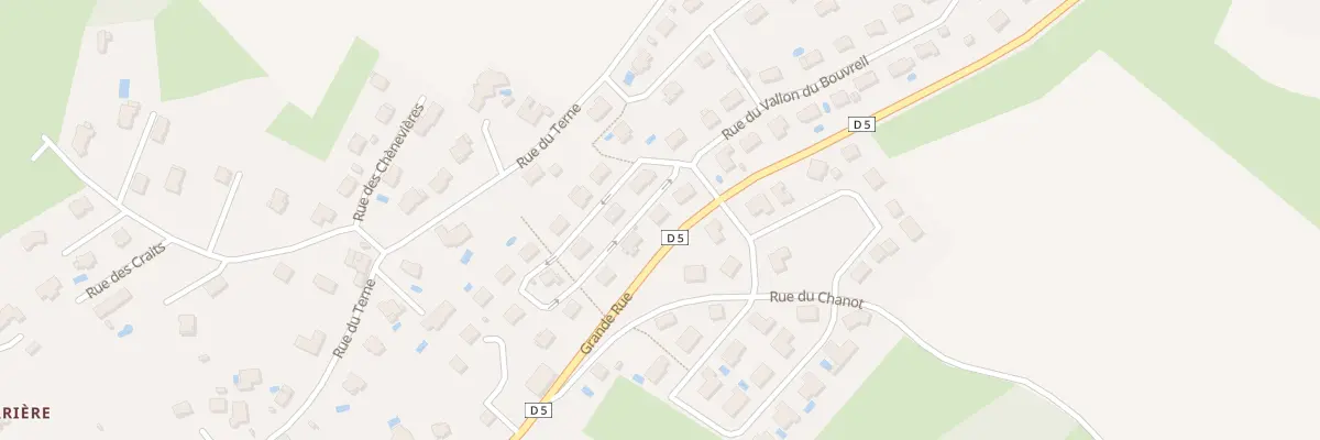 Plan du 14 Rue du Vallon du Bouvreuil à Pelousey