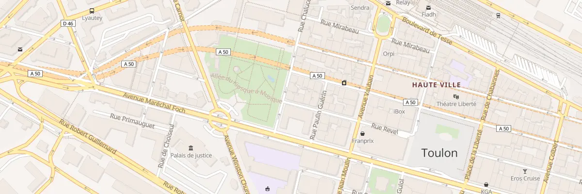 Plan du 2 Rue Revel à Toulon