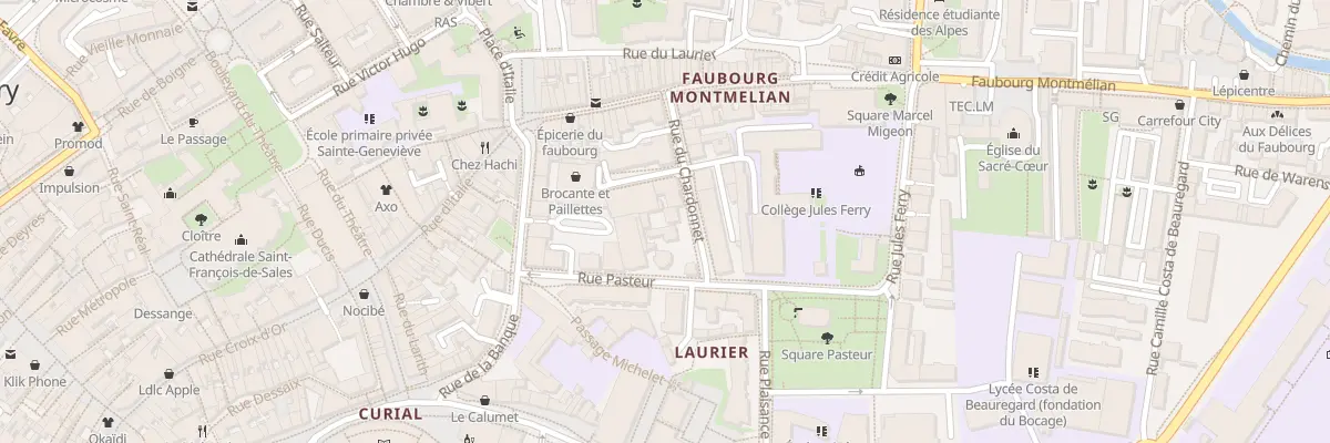 Plan du 10 Rue du Chardonnet à Chambéry