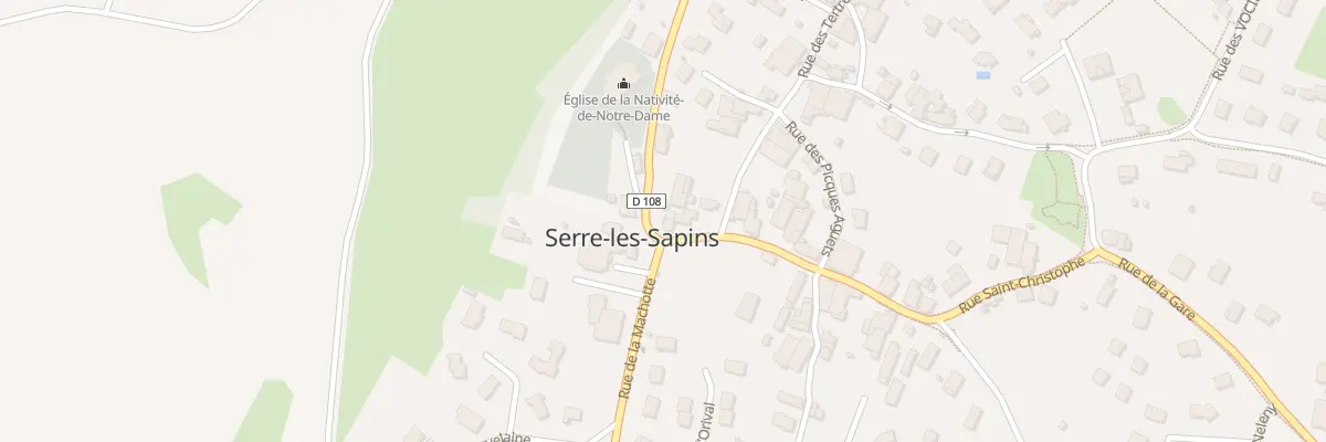 Plan du 1 Rue Saint Christophe à Serre-les-Sapins